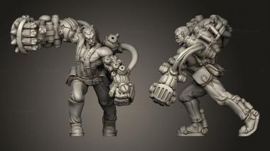 Military figurines Artificers tourer Maleer 3d model