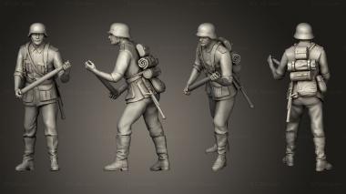 Military figurines Artillerie allemande 3d model