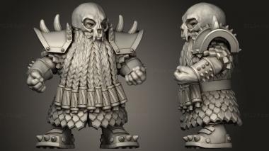 Military figurines Ashes dwarf 3d model