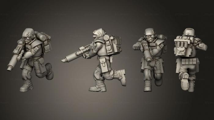 Military figurines (arcadia rifles stormguard atease 008, STKW_2578) 3D models for cnc