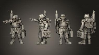 Military figurines arcadia rifles stormguard atease 010 3d model