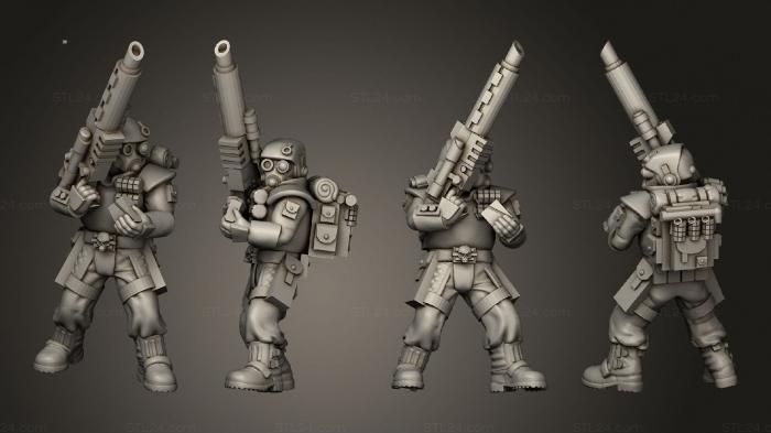 Military figurines (arcadia rifles stormguard atease 012, STKW_2582) 3D models for cnc