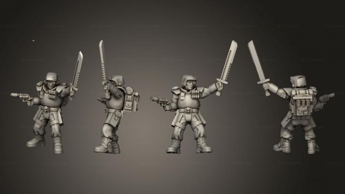 Military figurines (arcadia rifles stormguard atease 014, STKW_2584) 3D models for cnc