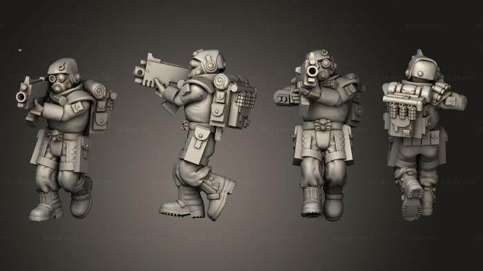 Military figurines (arcadia rifles stormguard atease 017, STKW_2587) 3D models for cnc