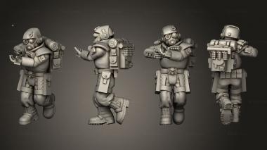 Military figurines arcadia rifles stormguard bolter nogun 001 3d model
