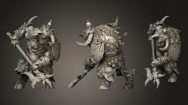 Military figurines Warriors Halberdier 3d model