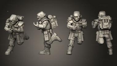 Military figurines arcadia rifles stormguard bolter nogun 002 3d model