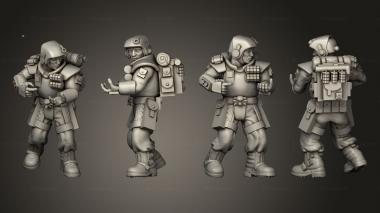 Military figurines arcadia rifles stormguard bolter nogun 003 3d model