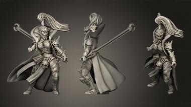 Military figurines Aventureros Spell Blades dark mage 3d model