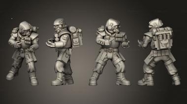 Military figurines arcadia rifles stormguard bolter nogun 004 3d model