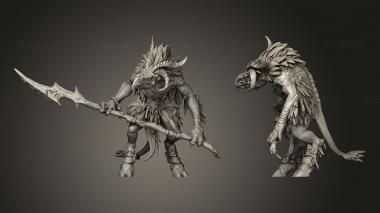Military figurines Avian Chosen Lance 3d model