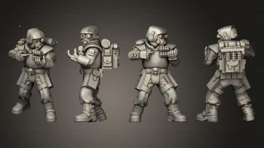 Military figurines arcadia rifles stormguard bolter nogun 005 3d model
