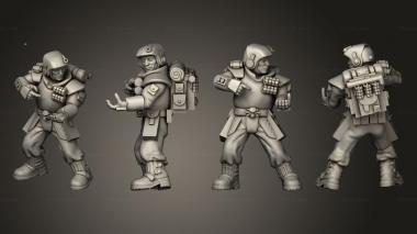 Military figurines arcadia rifles stormguard bolter nogun 006 3d model