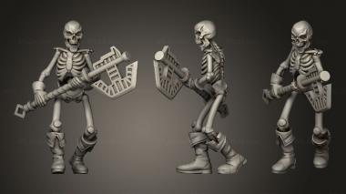 Military figurines Axe Skeleboy 3d model