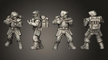 Military figurines arcadia rifles stormguard bolter nogun 008 3d model