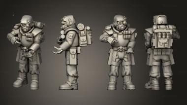 Military figurines arcadia rifles stormguard bolter nogun 009 3d model