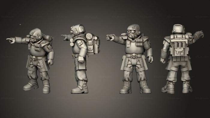 Military figurines (arcadia rifles stormguard bolter nogun 012, STKW_2602) 3D models for cnc