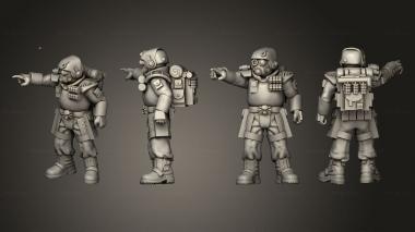 Military figurines arcadia rifles stormguard bolter nogun 012 3d model