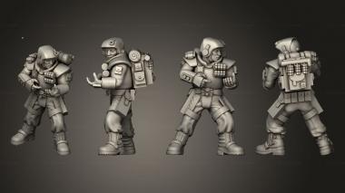Military figurines arcadia rifles stormguard bolter nogun 013 3d model