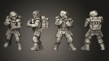 Military figurines arcadia rifles stormguard bolter nogun 016 3d model