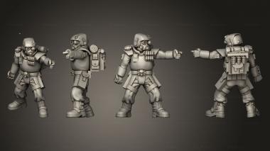 Military figurines arcadia rifles stormguard bolter nogun 018 3d model