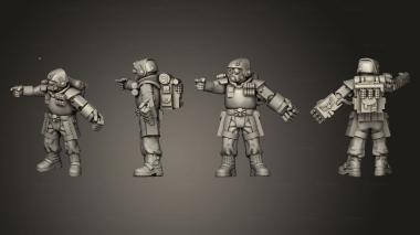 Military figurines arcadia rifles stormguard bolter nogun 019 3d model