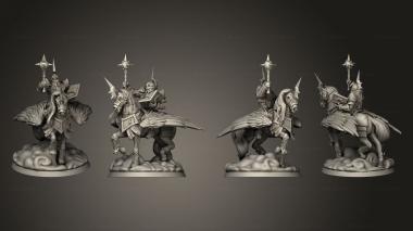 Military figurines Arch Knight Battle Mage Base 3d model