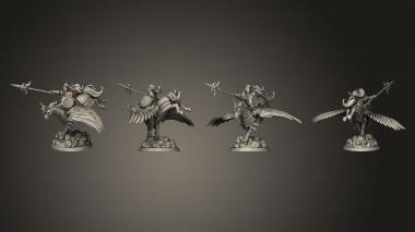 Military figurines Arch Knight Captain Back 3d model