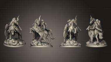 Military figurines Arch Knight Mounted Axer Base 3d model