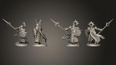 Military figurines Arch Knight Spearman 3d model