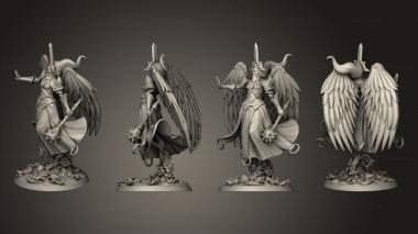 Military figurines Archangels Nature Base 3d model