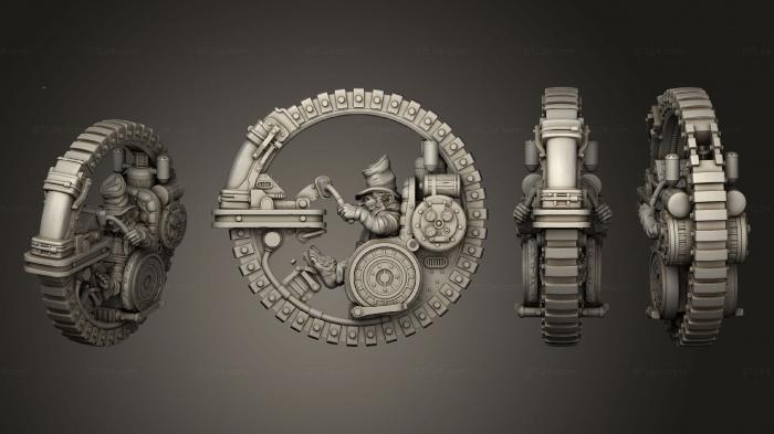 Military figurines (Archanical Monowheel 02, STKW_2633) 3D models for cnc