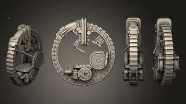 Military figurines Archanical Monowheel 03 3d model