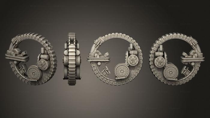 Military figurines (Archanical Monowheel 04, STKW_2635) 3D models for cnc