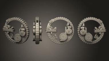 Military figurines Archanical Monowheel 04 3d model