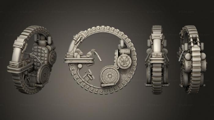 Military figurines (Archanical Monowheel 05, STKW_2636) 3D models for cnc