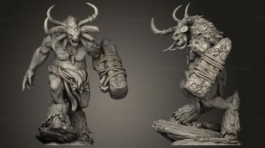 Military figurines BEASTMEN gor bach 3d model