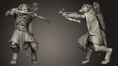 Military figurines Beastmen Raiders 3d model