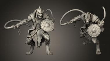 Military figurines Beastmen Tamer 3d model