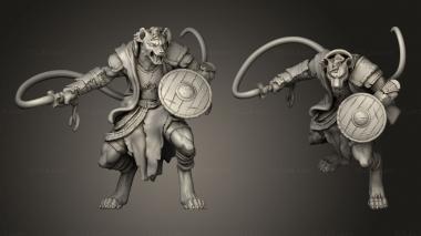 Military figurines Beastmen Tamer 3d model