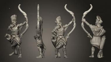 Military figurines Archer Unbased 001 3d model