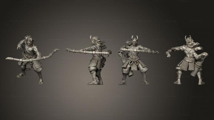 Military figurines (archer 01, STKW_2643) 3D models for cnc