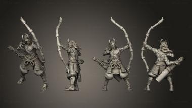 Military figurines archer 04 3d model