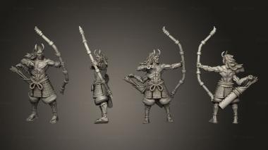 Military figurines archer 06 3d model
