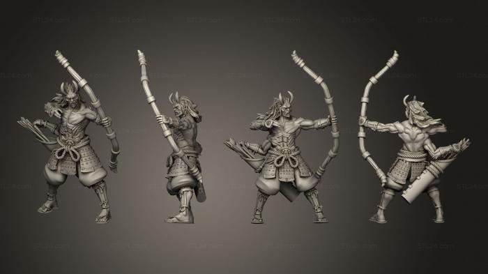 Military figurines (archer 07, STKW_2649) 3D models for cnc