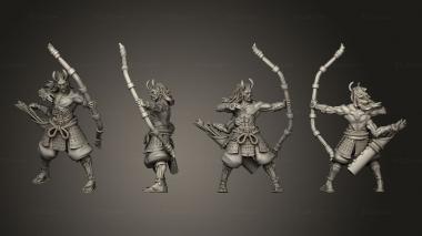 Military figurines archer 07 3d model
