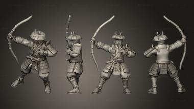 Military figurines archer 09 3d model