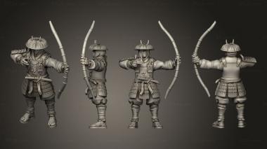 Military figurines archer 11 3d model