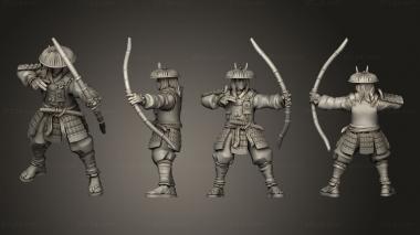 Military figurines archer 14 3d model