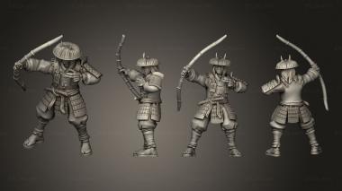 Military figurines archer 15 3d model